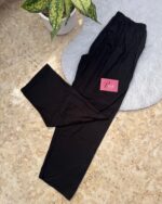 شلوار زنانه راحتی مشکی سایز بزرگ