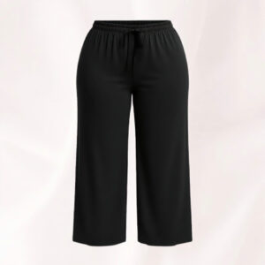 شلوار زنانه راحتی مشکی سایز بزرگ