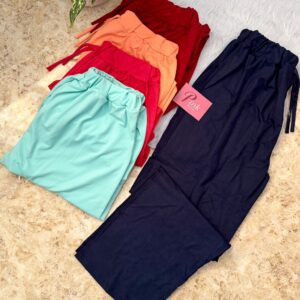 شلوار زنانه راحتی رنگی سایز بزرگ